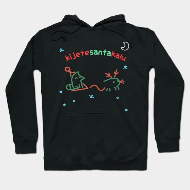 kijetesantakalu Santa Hoodie by Toki Pona